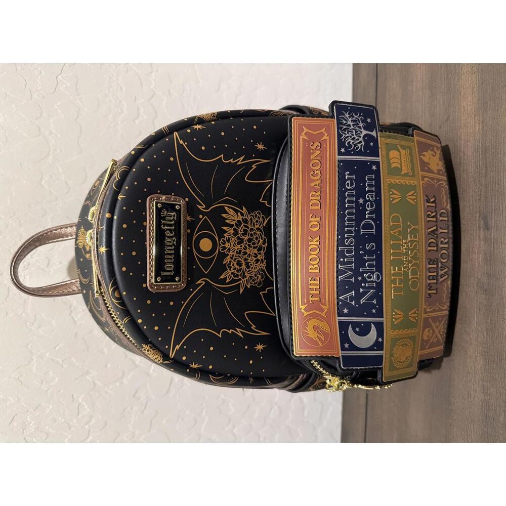 Loungefly Literature Fantasy Books Mini Backpack NWT